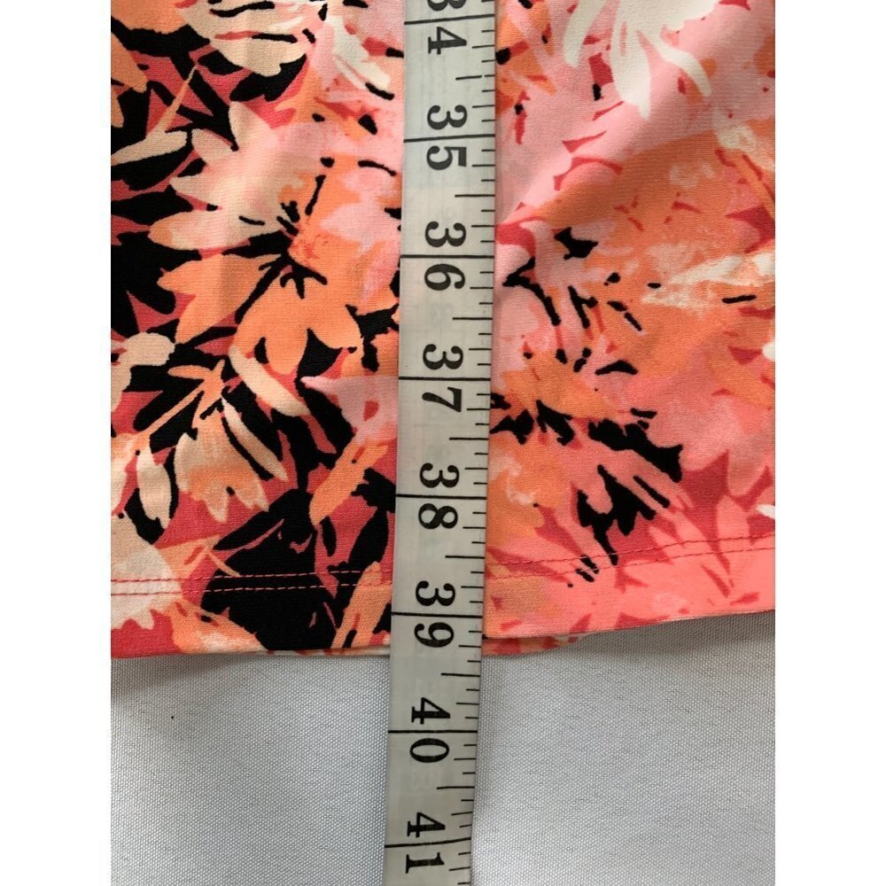 Dressbarn Women's Pink & Black Floral Dress - Picture 6 of 6